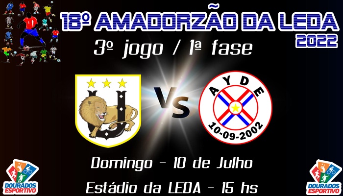 Amadorzão da LEDA terá apenas um jogo no domingo