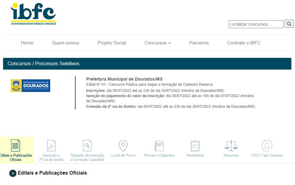 Concurso da Prefeitura de Dourados está com inscrições abertas
