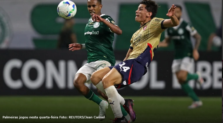 Palmeiras joga mal de novo, mas ganha do Cerro Porteño com gol de Ríos e ‘cala boca’