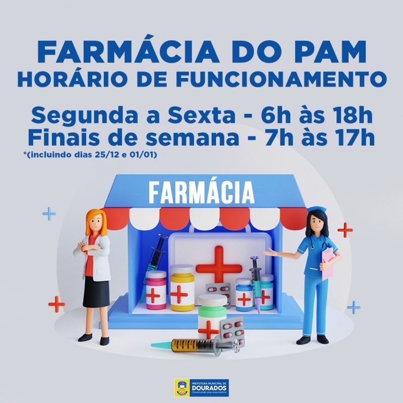 Farmácia do PAM abre durante todos os dias de recesso